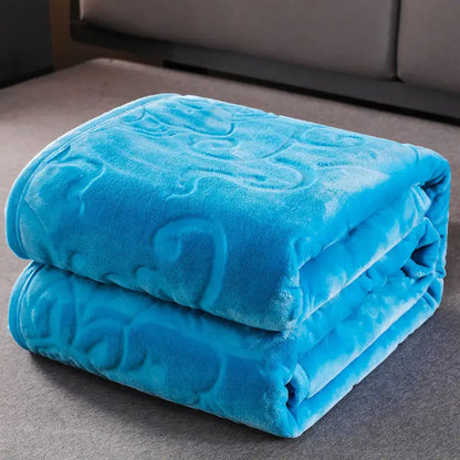 Soft Warm Solid Velvet Blanket Autumn Winter Warm Couch Bed Throw Blankets Home Decor Sofa Cover Bedding Bedspread Blanket