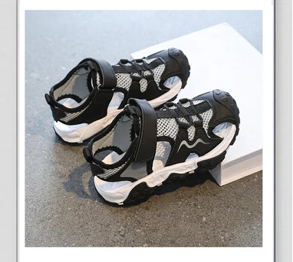 Children Sandals Summer Boys Barefoot Shoes Outdoor Water Sneakers Non-slip Fashion New Sports Sandals for Boy 4-12 Years