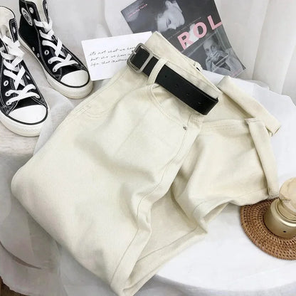 High Waist Harlan Denim Jeans Straight Leg Loose Fit