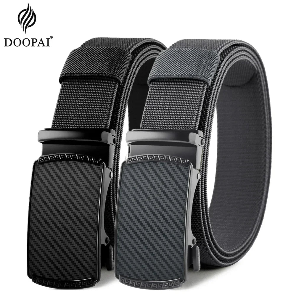 Men Elastic Belt Alloy Metal Automatic Buckle for Men Durable Tactical Belt Cowboy Outdoor Army Belt Hunting Women'S Belt Jeans