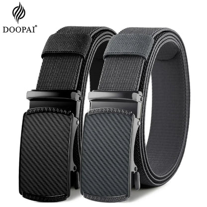 Men Elastic Belt Alloy Metal Automatic Buckle for Men Durable Tactical Belt Cowboy Outdoor Army Belt Hunting Women'S Belt Jeans