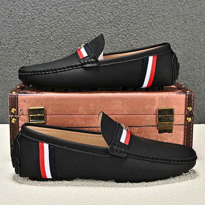 Loafers Men Driving Shoes Casual Shoes Comfortable Classic PU Leather Loafers Business Shoes Slip on Walking Men Loafers Shoes