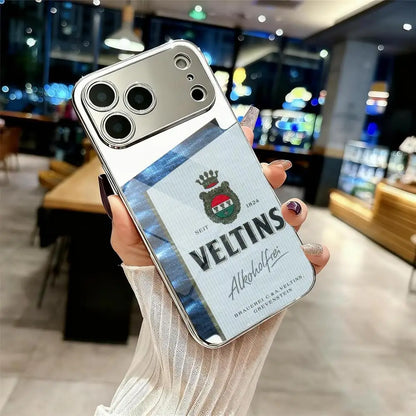 Phone Case For IPhone 17 16 15 14 13 12 Pro Max Plus Electroplated Metal Bumper Shockproof Case
