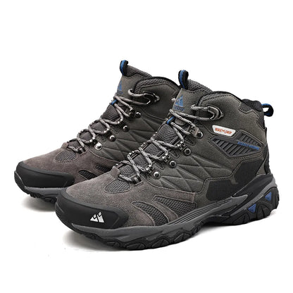 Winter Boot Men Outdoor Hiking Boots Suede High Top Leather Outdoor Trekking Sneakers Mens Mountain Tactical Boots