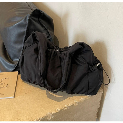 Hot Selling Fashion Nylon Pleated Women's Crossbody Bag 2026 New Casual Trend Versatile Large Capacity Tote Women's Shoulder Bag