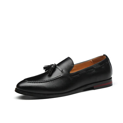 Men's Leather Shoes Fashion Business Formal Dress Loafers Moccasins Luxury 2026 Doudou shoes British Korean version plus size 48