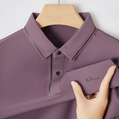 High end designer brand short sleeve POLO shirt men cool breathable summer T-shirt fashionable embroidery casual men's clothing