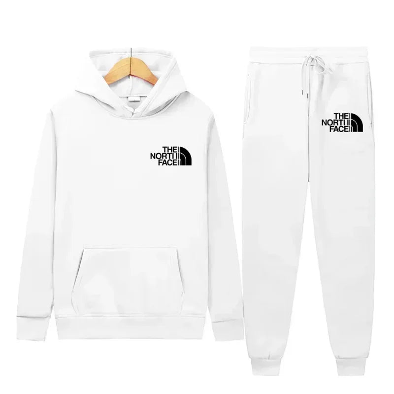 2025 Autumn-Winter Warmth-Resistant New Men's Sportswear - Sport Sweater, Hat-style Hooded Jogging Pants, Two-Piece Sport Set -