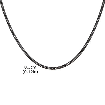 3/5/7/9mm Thick Cuban Chain Necklaces for Men Women,Simple Miami Curb Links Collar,Waterproof Stainless Steel Unisex Chain