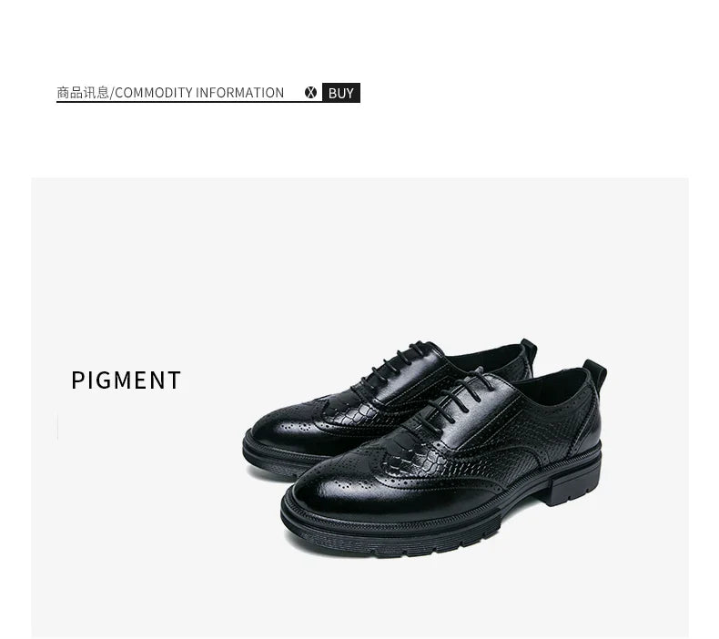 Men's Dress Shoes Fashion Brogues Social Shoe Male High Quality Business Leather Men's Formal Shoes Wedding Formal Shoes For Man