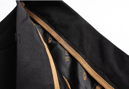 1-Pack Men's Professional Straight-Leg Stretch Formal Pants Non-Iron Comfortable Business Slacks Wrinkle-Resistant Loose Fit