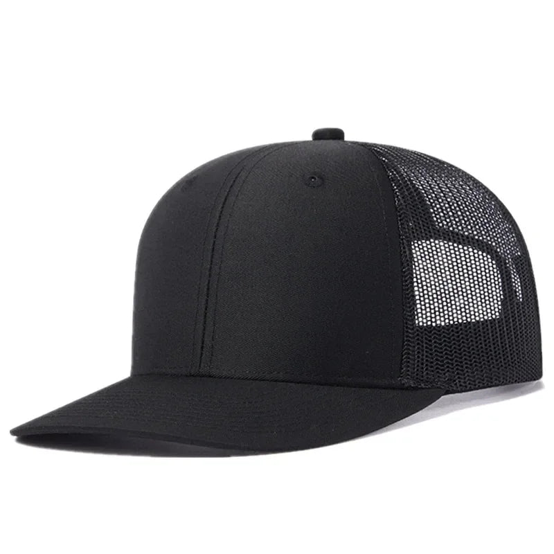 Unisex Cap Slight Curved Brim Style Trucker Hat  Men & Women Casual Outdoor Breathable Summer Cap