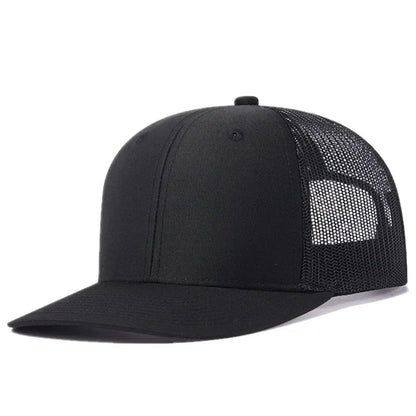 Unisex Cap Slight Curved Brim Style Trucker Hat  Men & Women Casual Outdoor Breathable Summer Cap
