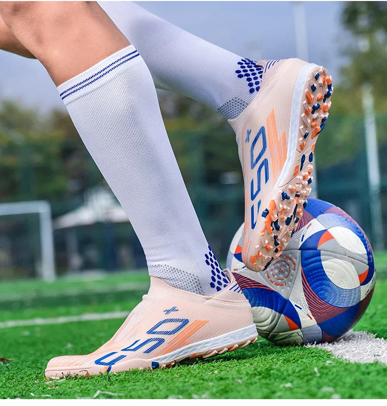 New Men's Soccer Shoes Grass Ultralight Sport Comfortable Indoor Cleats Non Slip Fg Turf Futsal Adult Non-Slip Football Boots