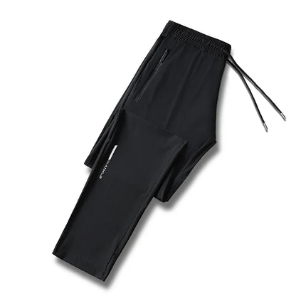 Running Pants Reflective Quick Dry Summer Jogging Trousers Men Gym Thin Cool Male Fishing Hiking Sports Long Pants Breathable