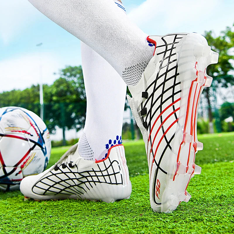 8552 High Quality Mens Soccer Shoes Training Non-Slip Turf Soccer Cleats TF/FG Football Sneakers Chuteira Campo F50