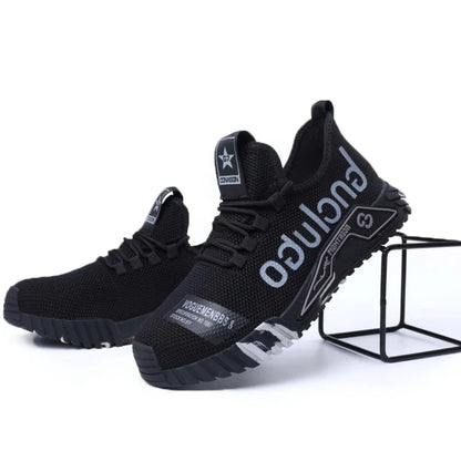 Lightweight Steel Toe Safety Shoes Men Anti-puncture Work Shoes Men Breathable Industrial Shoes Indestructible Work Safety Boots