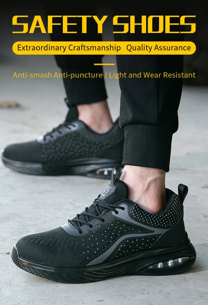 Men's safety shoes, puncture resistant work shoes, women's fashionable safety shoes, protective shoes