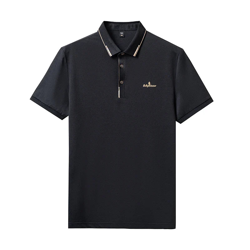 High End Brand 2024 Men's Summer New Luxury Printed Polo Shirt Trend Casual Breathable Versatile Lapel T-shirt Men's Clothing