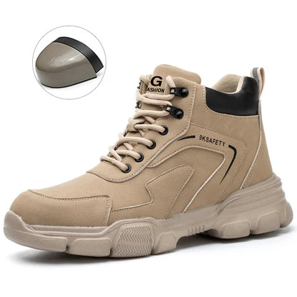 Waterproof Work Boots for Men Women Steel Toe Boots Lightweight Indestructible Slip Resistant Construction Safety Boots