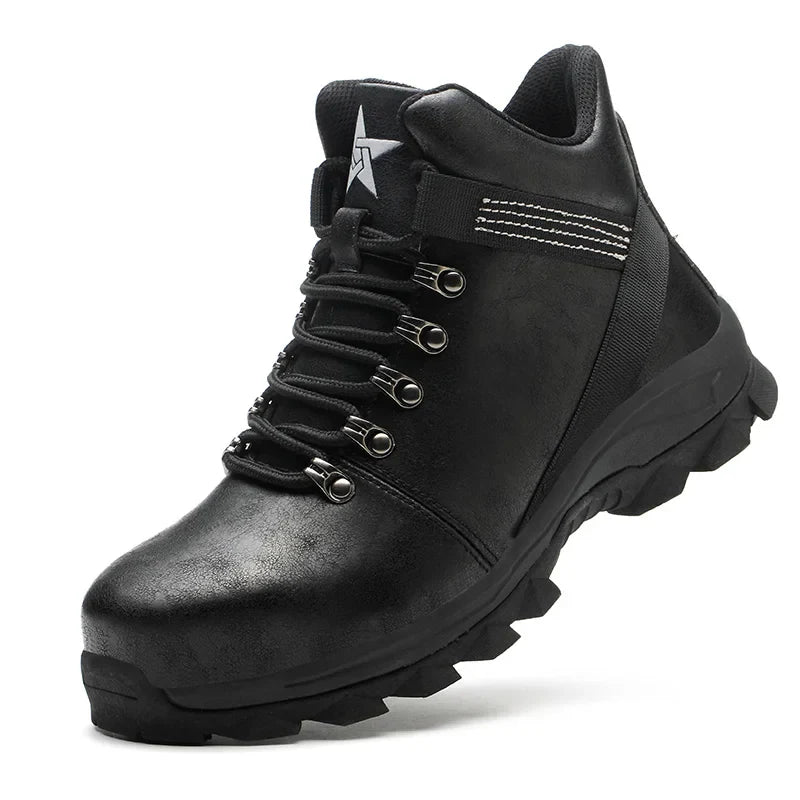 Safety Shoes Men Lightweight Sneaker Steel Toe Cap Shoes Anti-smash Puncture-Proof Work Safety Shoes Protective Boots Work Shoes