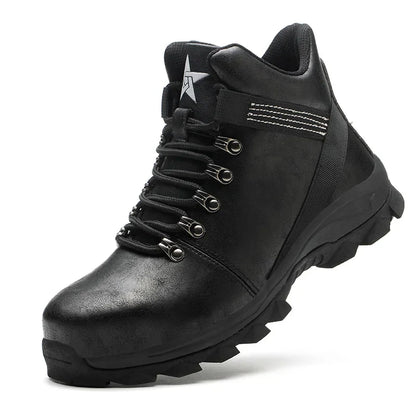 Safety Shoes Men Lightweight Sneaker Steel Toe Cap Shoes Anti-smash Puncture-Proof Work Safety Shoes Protective Boots Work Shoes