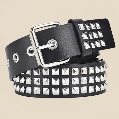 Trend Rivet Belt Heavy Metal Belt Men Women Punk Nightclub Rock Style Belt Jeans Belt Y2K Belt Fashion Decoration Women's Belts