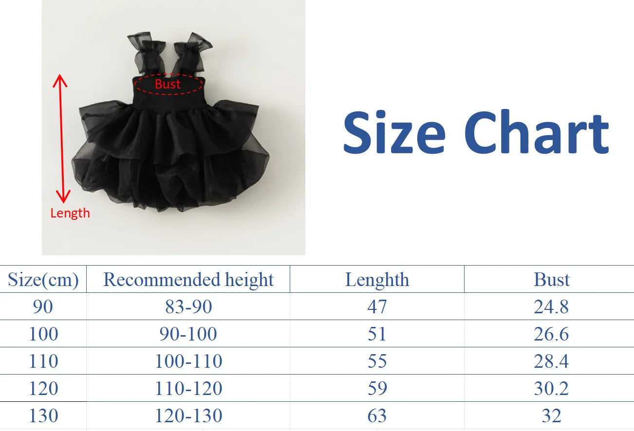 Vestido de tule de festa de princesa de verão com alça de laço, roupa de malha para bebês, vestido de aniversário infantil de manga curta, vestido de tule para meninas de 1 a 6 anos