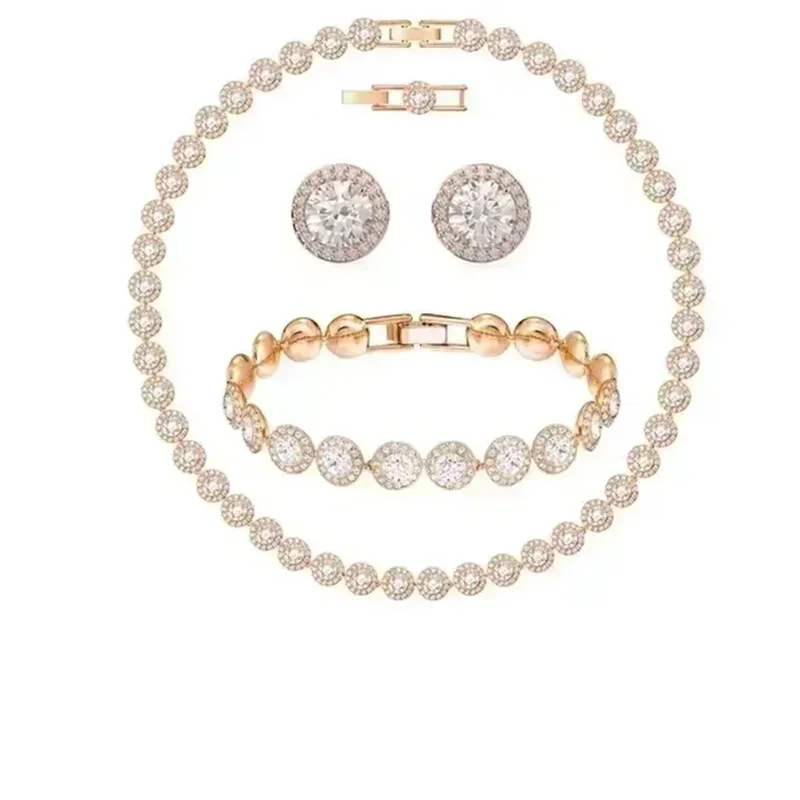 2025 New Classic Luxury Angel Set, Necklace, Bracelet, Earrings, Multi Functional and Beautiful - Valentine's Day Gift