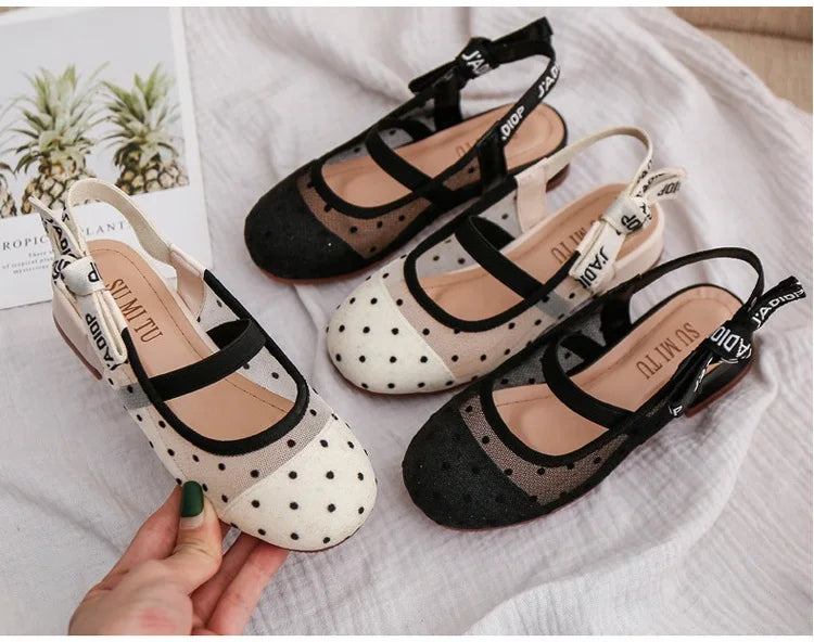 Kids Girls Leather Shoes Cute Children Students Girls Performance Shoes Beautiful Kids Students Soft Bottom Dance Footwear