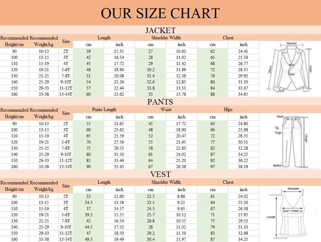 Vintage Boy's 4 Pieces Suit Set Jacket Vest Pants Bow-tie Kids Formal Tuxedo Slim Fit Slit Pocket Child Blazer Suits