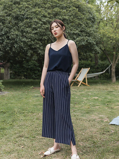 Casual Streetwear Women Cami Tops Sexy V Neck Summer Black Tank White Elegant Sleeveless Cute Ladies Clothes