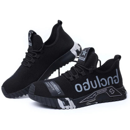 Steel Toe protection Shoes Anti smashing Anti-Puncture Men's Safety Shoes Lightweight Breathable Men's Resistant Work Shoes