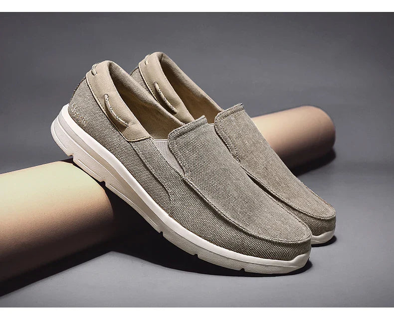 Mocassins Para Homens Sapatos Outono Novo Masculino Sapatos de Lona Clássicos Sapatos de Lazer Confortáveis Tênis Respiráveis Para Homens Mocassins