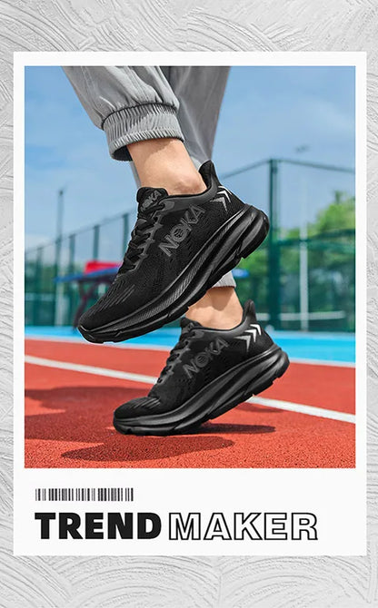 New men's casual sports shoes with shock absorption, breathable running shoes, anti slip and wear-resistant outdoor hiking shoes