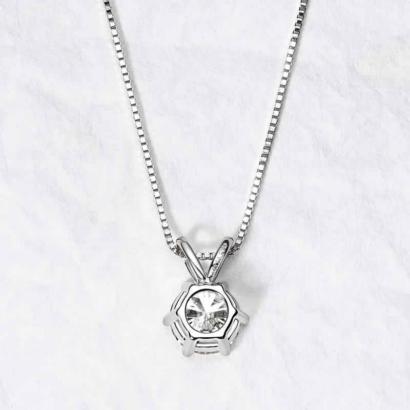 Pendant Necklaces S925 Sterling Silver Solitaire Necklace Chains For Women Jewellry Gifts
