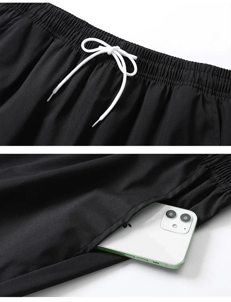 CHRLCK Men's Running Sportswear Suits Breathable Clothes Sports Joggers Training Gym Fitness Tracksuit Sets Men