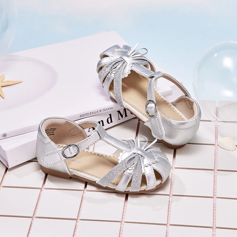 Baby Girls Sandals Summer Lovely Soft Leather Shoes Children's Princess Crystal Shoes Party Outdoor Cool DB2252034