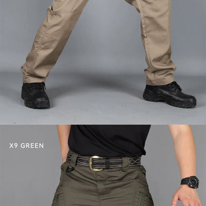 New Casual Tactical Pants Men Cargo Pants Multi Pockets Safari Style Trousers Waterproof Male Streetwear Hiking Plus Size S-6XL