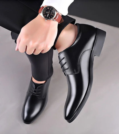 Lace Up Breathable In Summer Oxfords Shoes Social Shoe Male Pointed Toe Men's Formal Black 2025 Style Cheap Liquidation Official