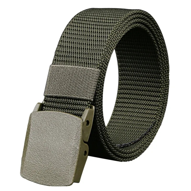1/2PCS Military Men Belt Army Belts Adjustable Belt Men Outdoor Travel Tactical Waist Belt with Plastic Buckle for Pants 120cm