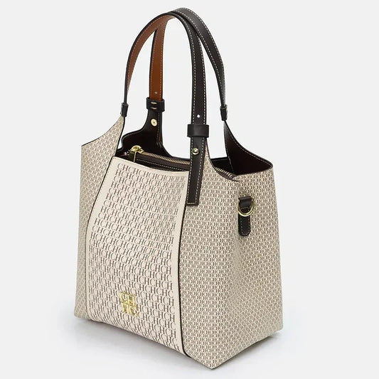 Fashion Letter Printed Design Women's Handbag High-end Light Luxury Vintage Brand Large Capacity New Women's Tote Bag