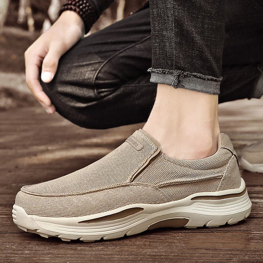 Mocassins de Lona Leves Masculinos para Caminhada ao Ar Livre, Acampamento, Esportes Casuais, Corrida, Tamanhos 39-48