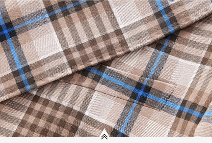 Blazers Calças Marca de Luxo Boutique Masculina Moda Xadrez Jaqueta Terno Casual de Negócios Calças Roupa de Festa para Noivo