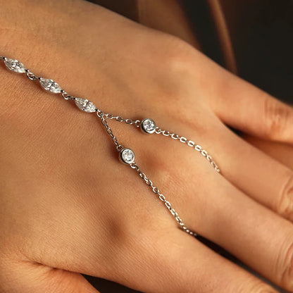 3.2ct Moissanite Bracelets for Women 15-20cm Adjustable Chain GRA Certified s925 Sterling Silver Gift Bubble Bracelet