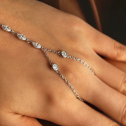 3.2ct Moissanite Bracelets for Women 15-20cm Adjustable Chain GRA Certified s925 Sterling Silver Gift Bubble Bracelet