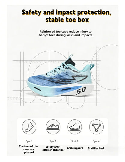 Single net children's shoes, boys' sports shoes, breathable girls' running shoes and outdoor basketball shoes in summer