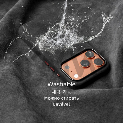Case for iPhone 17 16 Pro Max Compatible Magsafe Business Supercar Interior Same Suede Leather Phone Cover