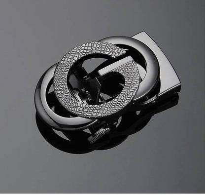 Automatic Buckle Alloy Pants Buckle Men's Letter Series Belt Buckle Belt Accessories Slot Automatic Buckle