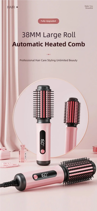 New Automatic Volumizing Hot Air Brush Professional Styling Tool Multifunctional Heated Curling and Straightening Comb